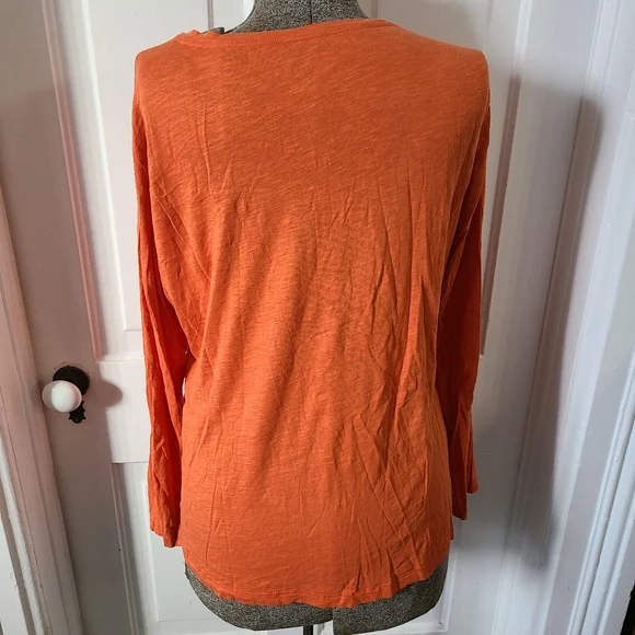 Orange Ruffled Top - Picture 4 of 6